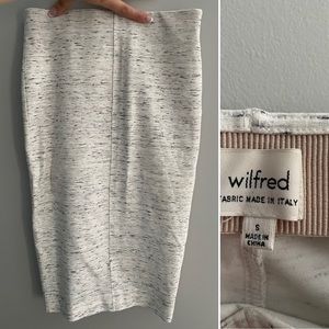 Wilfred speckled pencil skirt